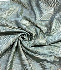 Жаккард геометрия гр.голубой\золото