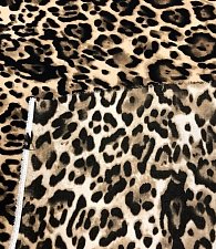 Креп леопард коричневый